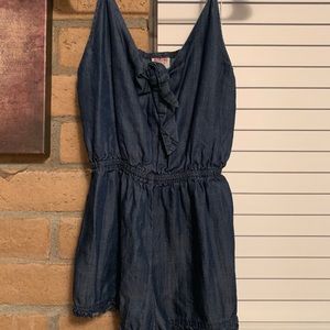 Jean Shorts Romper